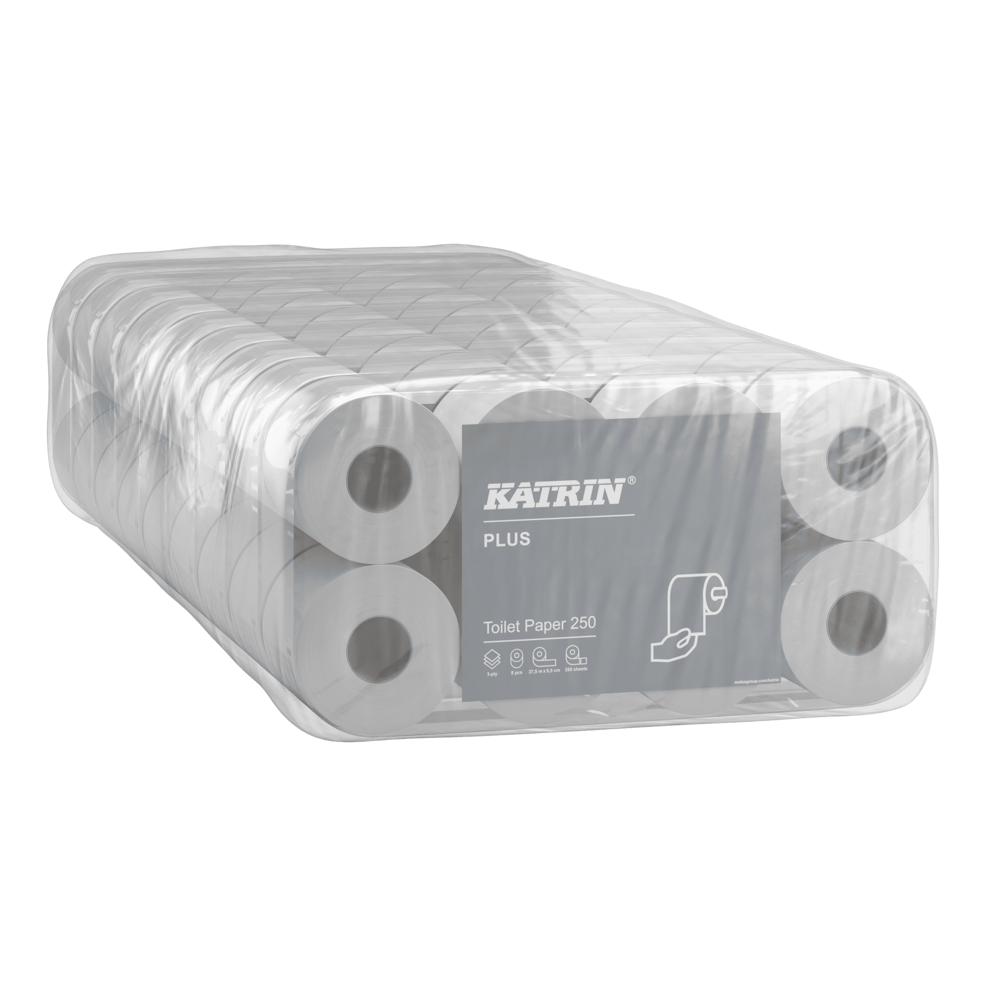 KATRIN Toilettenpapier 250 Blatt 3-lagig, Großverpackung