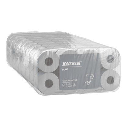 KATRIN Toilettenpapier 250 Blatt 3-lagig, Großverpackung