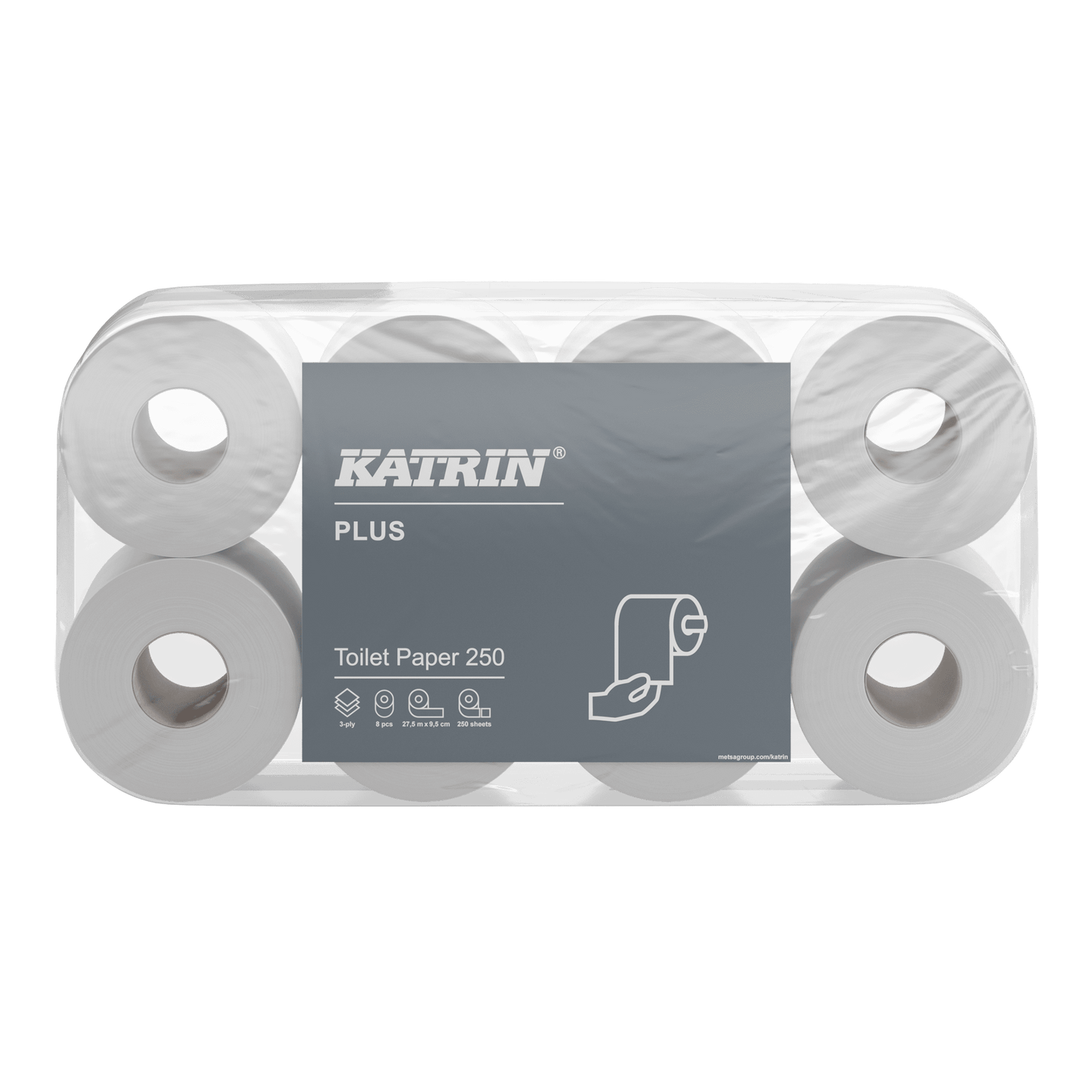 KATRIN Toilettenpapier 250 Blatt 3-lagig, Kleinverpackung