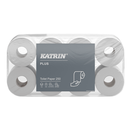 KATRIN Toilettenpapier 250 Blatt 3-lagig, Kleinverpackung