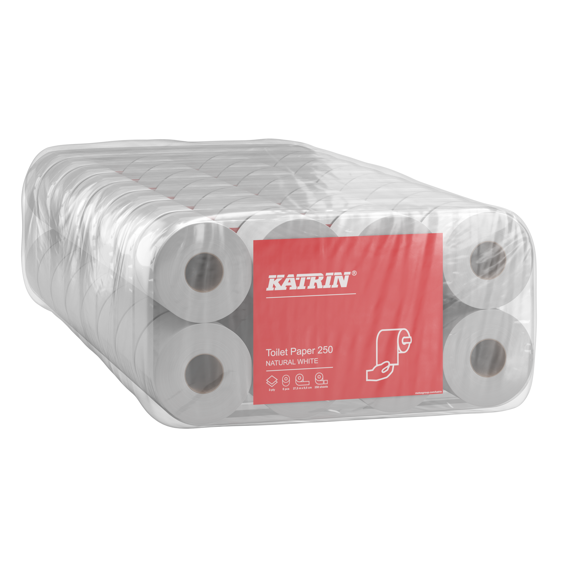 Katrin Toilettenpapier Natur Weiß 250 Blatt
