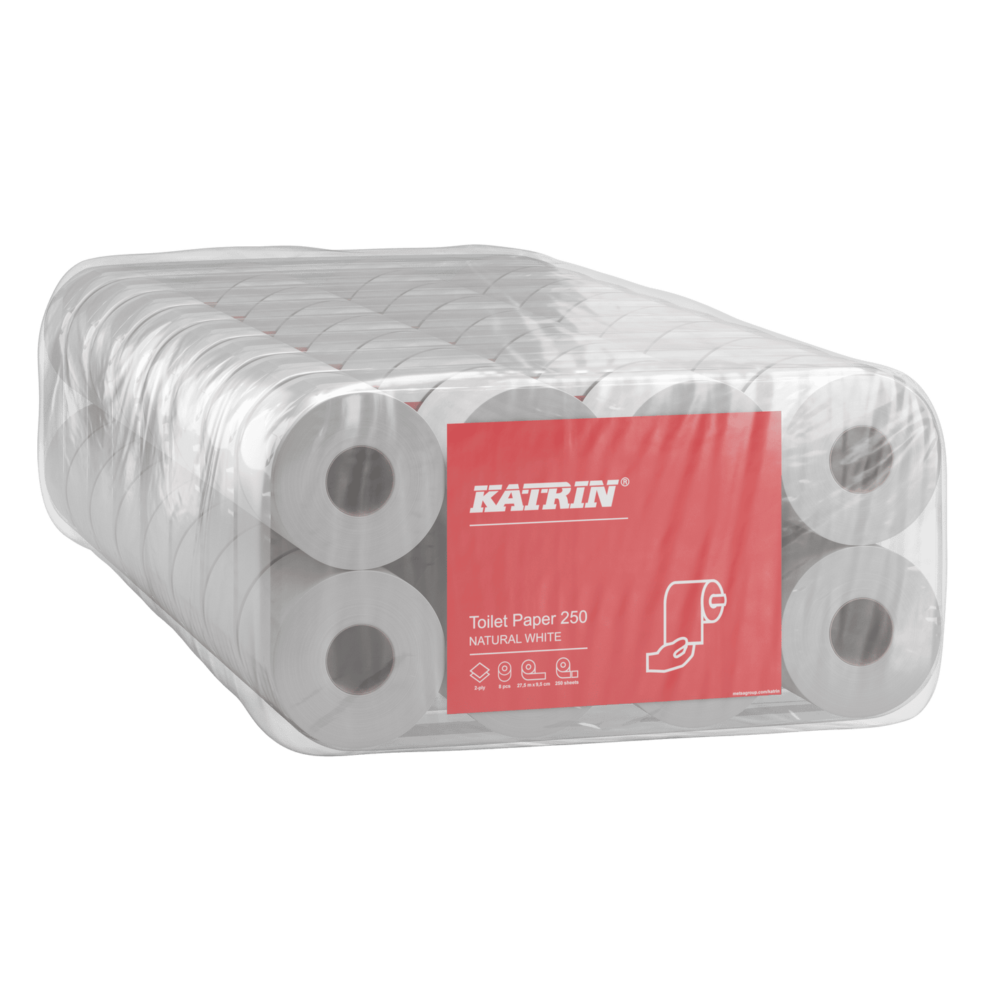 Große Verpackung Toilettenpapier 2-lagig