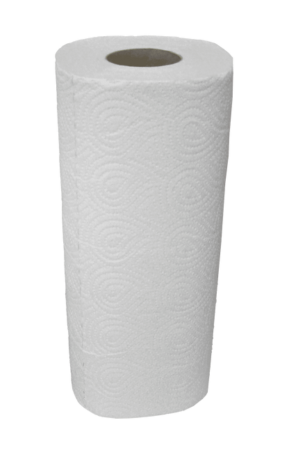 Weiße Küchenpapierrolle
