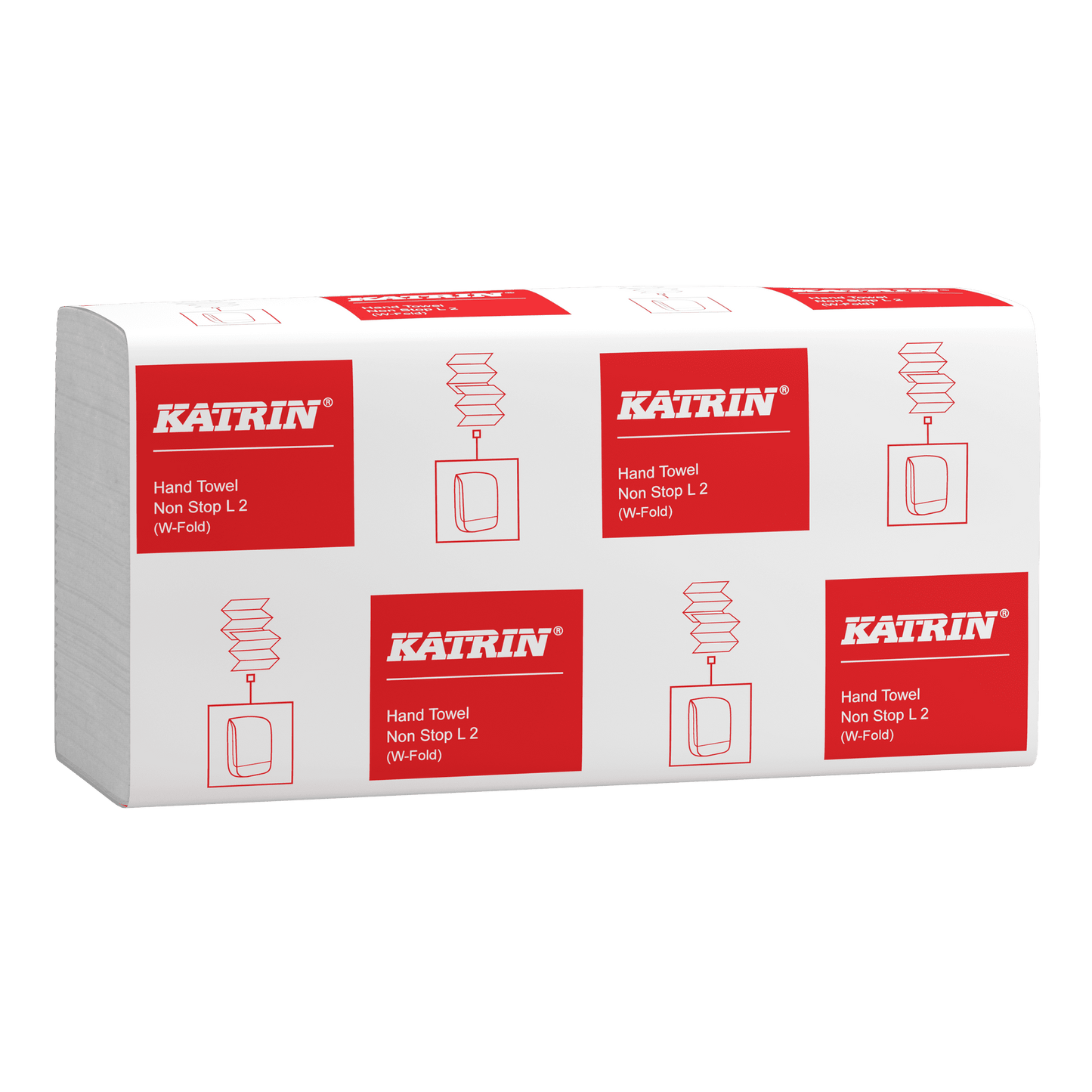 KATRIN Handtuchpapier Non Stop L2 W-Fold, Handypack