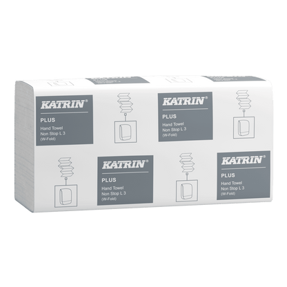 KATRIN Falthandtuchpapier, W-Fold, Handypack