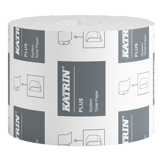 KATRIN Plus System Toilettenpapier Großrolle, 2-lagig, Einzelrolle