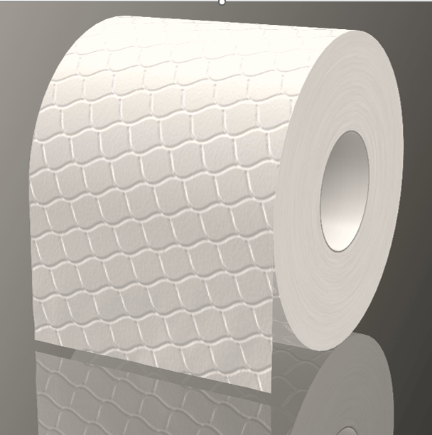 Einzelrolle Toilettenpapier
