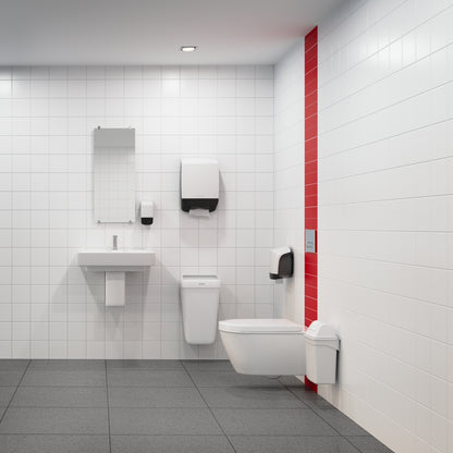 KATRIN Spendersysteme in Weiß für barrierefreie und hygienische Waschräume